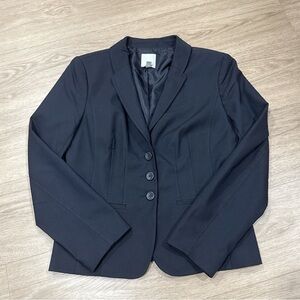 Halogen Black Tailored Blazer for Professional Wear 6P